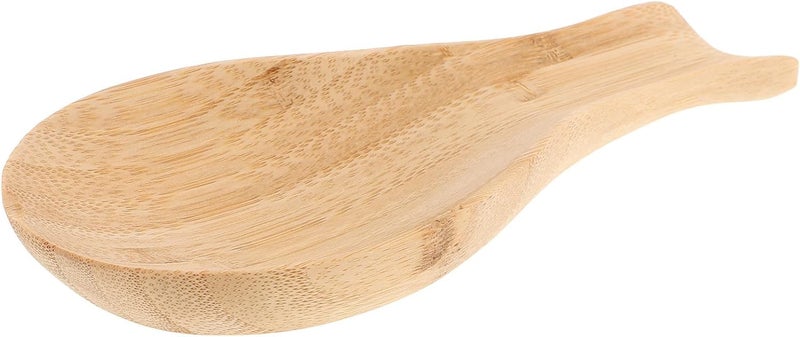 SMASOLO Wooden Spoon Rest and Japanese Chopstick Holder, Natural Wood Material, 9x7.6cm, Food-grade Sturdy Kitchen Utensil Holder for Stove Top and Counter Use - Image 1