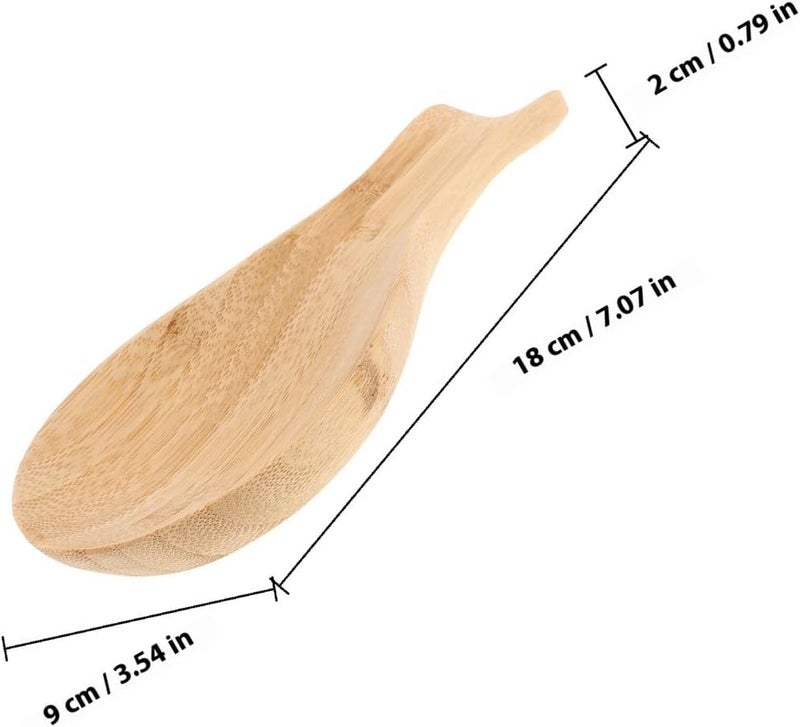 SMASOLO Wooden Spoon Rest and Japanese Chopstick Holder, Natural Wood Material, 9x7.6cm, Food-grade Sturdy Kitchen Utensil Holder for Stove Top and Counter Use - Image 2
