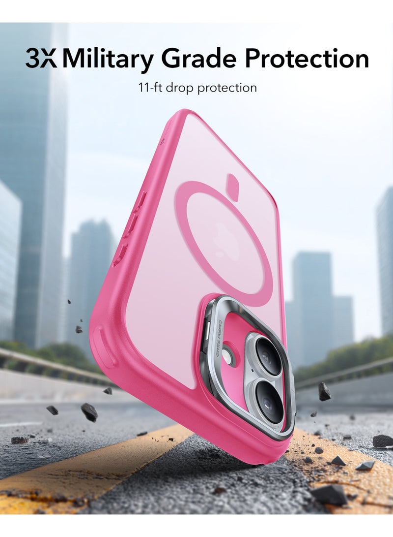 ESR for iPhone 17 Case with Stash Stand, Camera Control Cover Compatible with MagSafe, Military-Grade Drop Protection Magnetic Phone Case, Scratch-Resistant Back Cover pink - Image 4