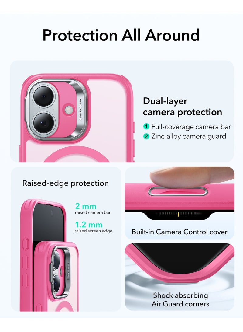 ESR for iPhone 17 Case with Stash Stand, Camera Control Cover Compatible with MagSafe, Military-Grade Drop Protection Magnetic Phone Case, Scratch-Resistant Back Cover pink - Image 5