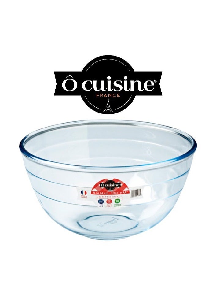 Ôcuisine® 3L Mixing Bowl - Tempered Borosilicate Glass, Thermal Shock Resistant, French Craftsmanship - pzsku/ZCA0A9FA0D846B1975E33Z/45/_/1731499527/3fdb9261-be35-4d68-9361-be4372cb3ed3