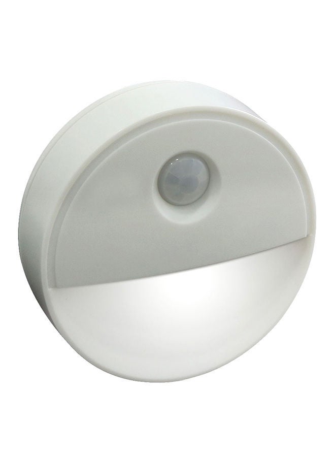NIBEMINENT 2 LED PIR Motion Sensor Cabinet Hallway Pathway Lamp White 10x10x4centimeter  - Image 1