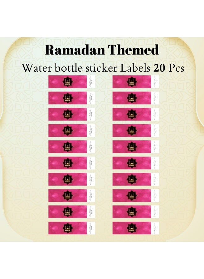 PRINTSHOP4ME Ramadan Water Bottle Sticker Labels For Ramadan Party Decorations Supplies Set Of 20 Pcs - Image 3