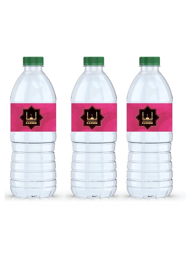 PRINTSHOP4ME Ramadan Water Bottle Sticker Labels For Ramadan Party Decorations Supplies Set Of 20 Pcs - Image 1