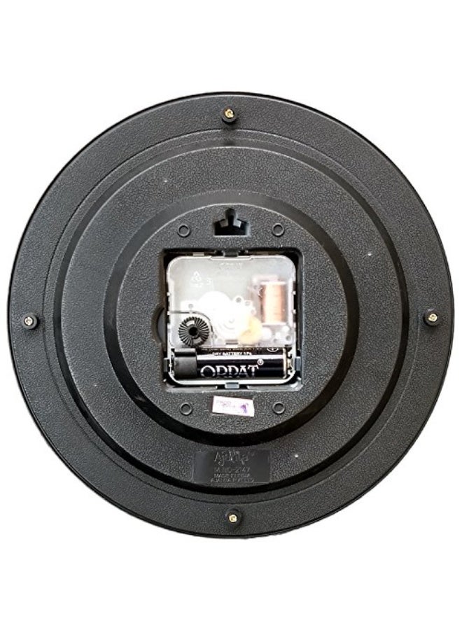 Ajanta 2147 Abstract Plastic Round Analog Wall Clock – Pink | 20.5 cm x 20.5 cm x 3.5 cm | Battery Operated | Silent Quartz Movement | Ideal for Home & Office - Image 3