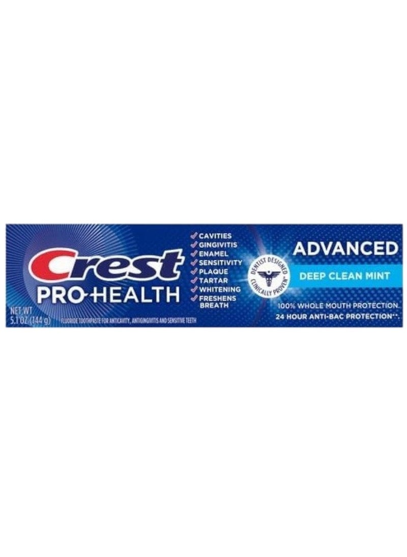 Crest Pro-Health Advanced Deep Clean Mint Toothpaste, 5.1 oz  - Image 1