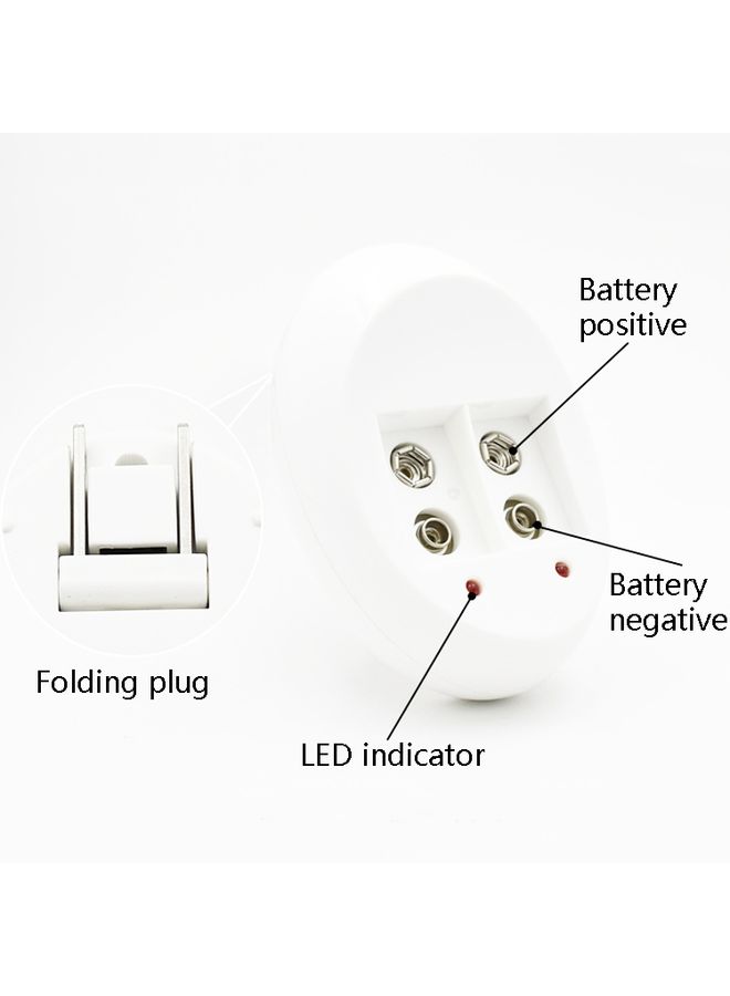 بيوينتي 9V L-ion Rechargeable Battery 6F22 9V Lithium Batteries Charger(US Plug) - Image 3