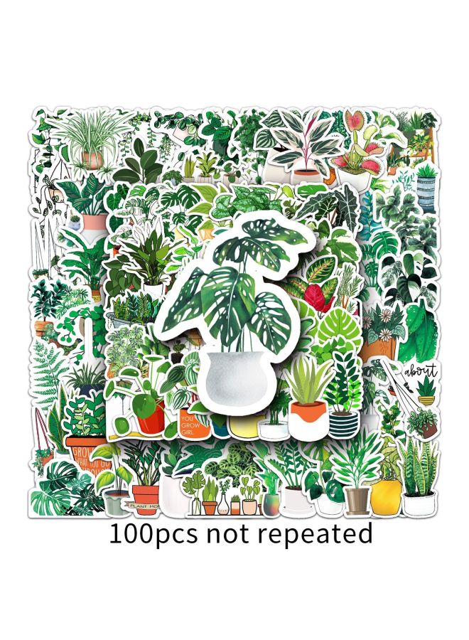 Bernard Green Plant Graffiti Stickers Small Fresh Stickers Diy Skateboard Phone Case Luggage Stickers - Image 1
