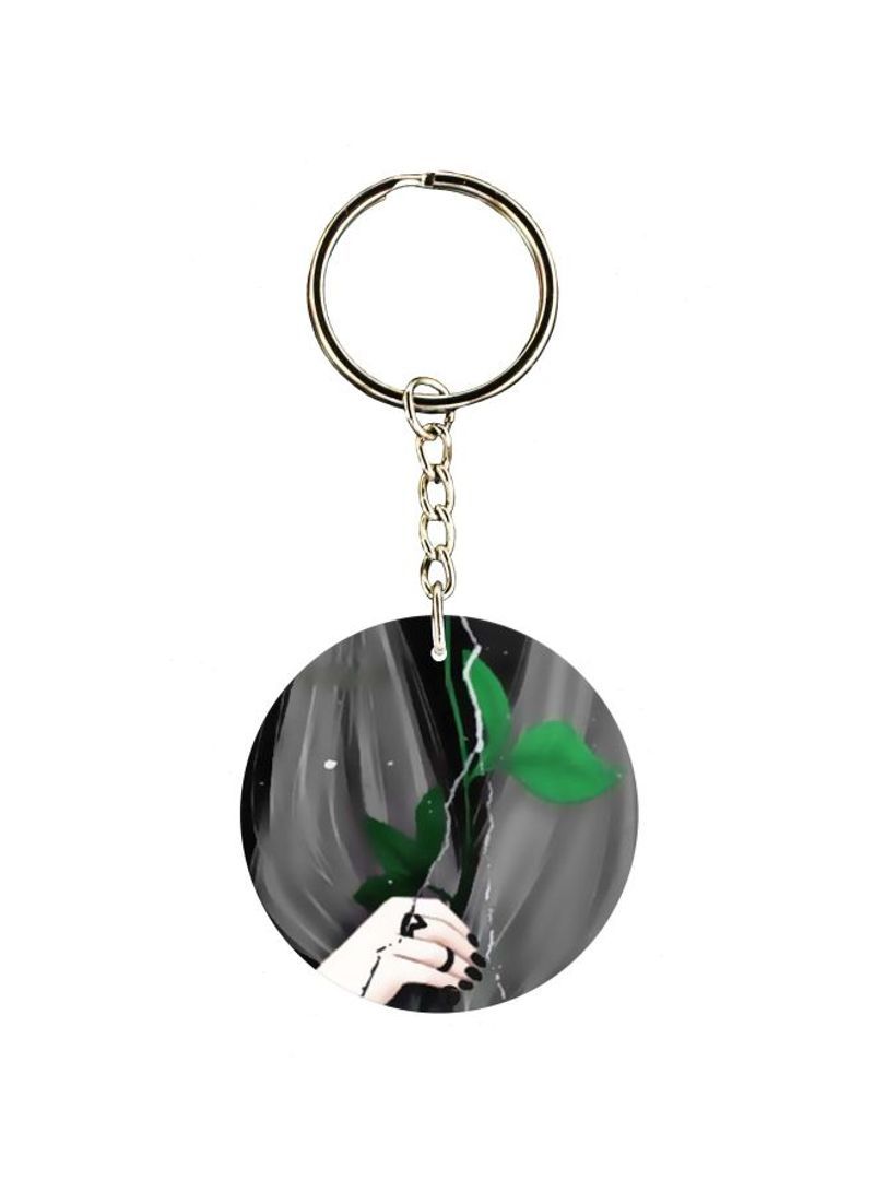 Cartoon Themed Single Sided Keychain