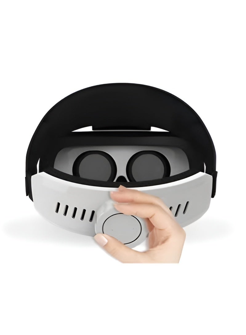 MJ4-04 3D Virtual Reality Glasses with Remote and Headphones - Cinematic Experience - Ergonomic Design - Not Compatible with Android - Black - Image 3