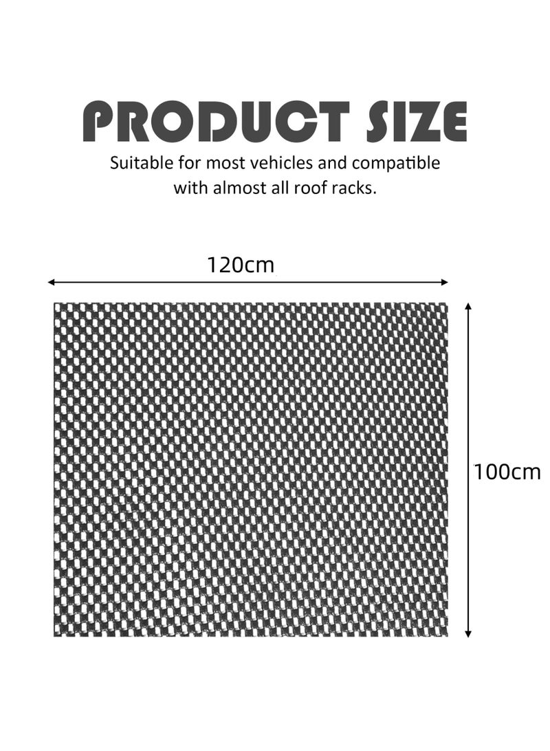 Roof Rack Pad for Rooftop Cargo Bag - 120x100CM Protective Mat, Car Accessories, Non-Slip Rack Pad - Fits Most Vehicles - Image 2