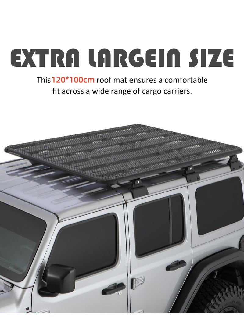 Roof Rack Pad for Rooftop Cargo Bag - 120x100CM Protective Mat, Car Accessories, Non-Slip Rack Pad - Fits Most Vehicles - Image 3