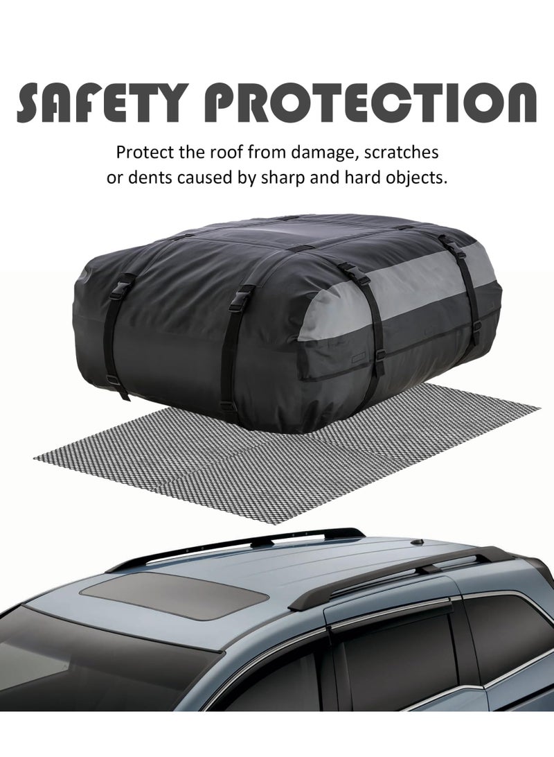 Roof Rack Pad for Rooftop Cargo Bag - 120x100CM Protective Mat, Car Accessories, Non-Slip Rack Pad - Fits Most Vehicles - Image 5