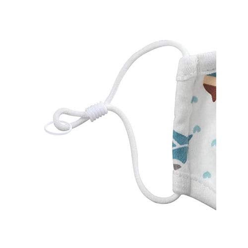 Aakriti Aakriti 100pcs Cord Locks Toggles and 100pcs Plastic Rings White Elastic Cord Lock for Mask Adjuster Lanyard Cord Round Buckles Non Slip Stopper Adjustment Accessories for Mask DIY Sewing White  - Image 2