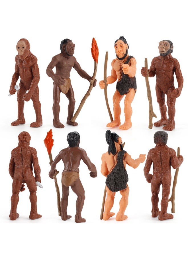 Generic - Children's Science And Education Cognition Sun Galaxy Universe Planet Primitive Man Ape Man Evolution History Stage Ornament Model Toy-Color:Primitive Man Bag 58g - Image 1