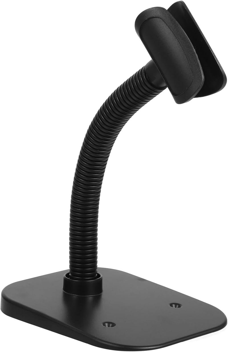 Happyyami Universal Adjustable Barcode Scanner Stand Bracket, Handheld Reader Holder for Desk, Plastic Multifunctional Barcode Scanners Bracket Compatible with Hs10 Models, Office Use - Image 1
