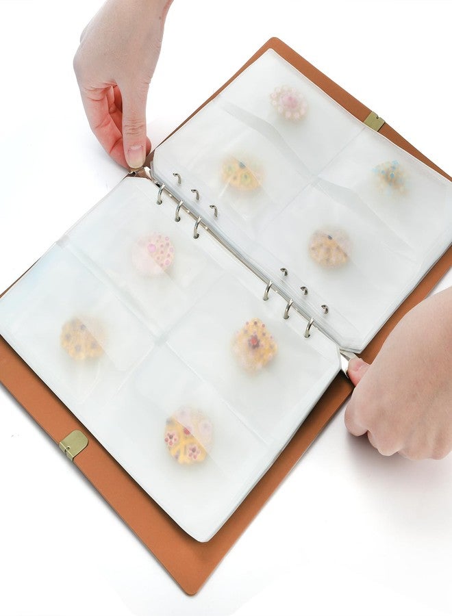 Acshio 134 Pockets Jewelry Storage Book, PU Leather Travel Jewelry Organizer with Pockets, Portable Earring Organizer Case Ring Holder for Bracelet, Necklace - Image 4