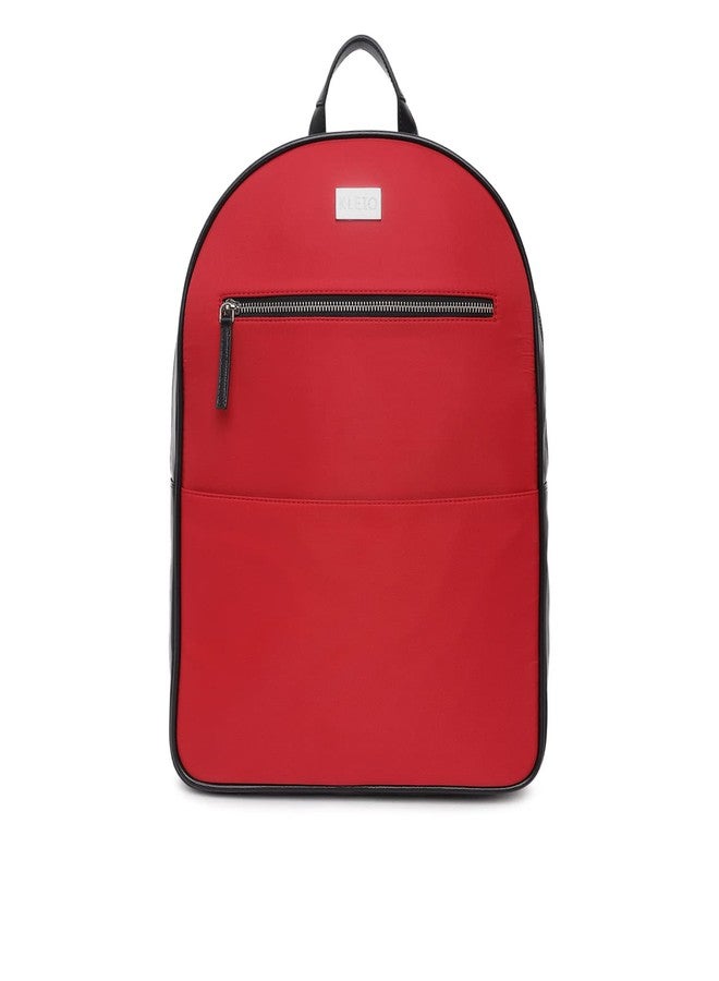 KLEIO Multifunctional Unisex Laptop Backpack (Red) with Zip Closure | Light Weight Office Bag with Polyester Lining | Water-resistant bag for Travel with Adjustable Shoulder Strap - Image 1