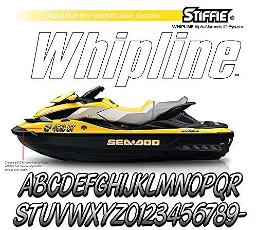 Stiffie Whipline Yellow/Black 3" Alpha-Numeric Registration Identification Numbers Stickers Decals for Boats & Personal Watercraft - Image 5