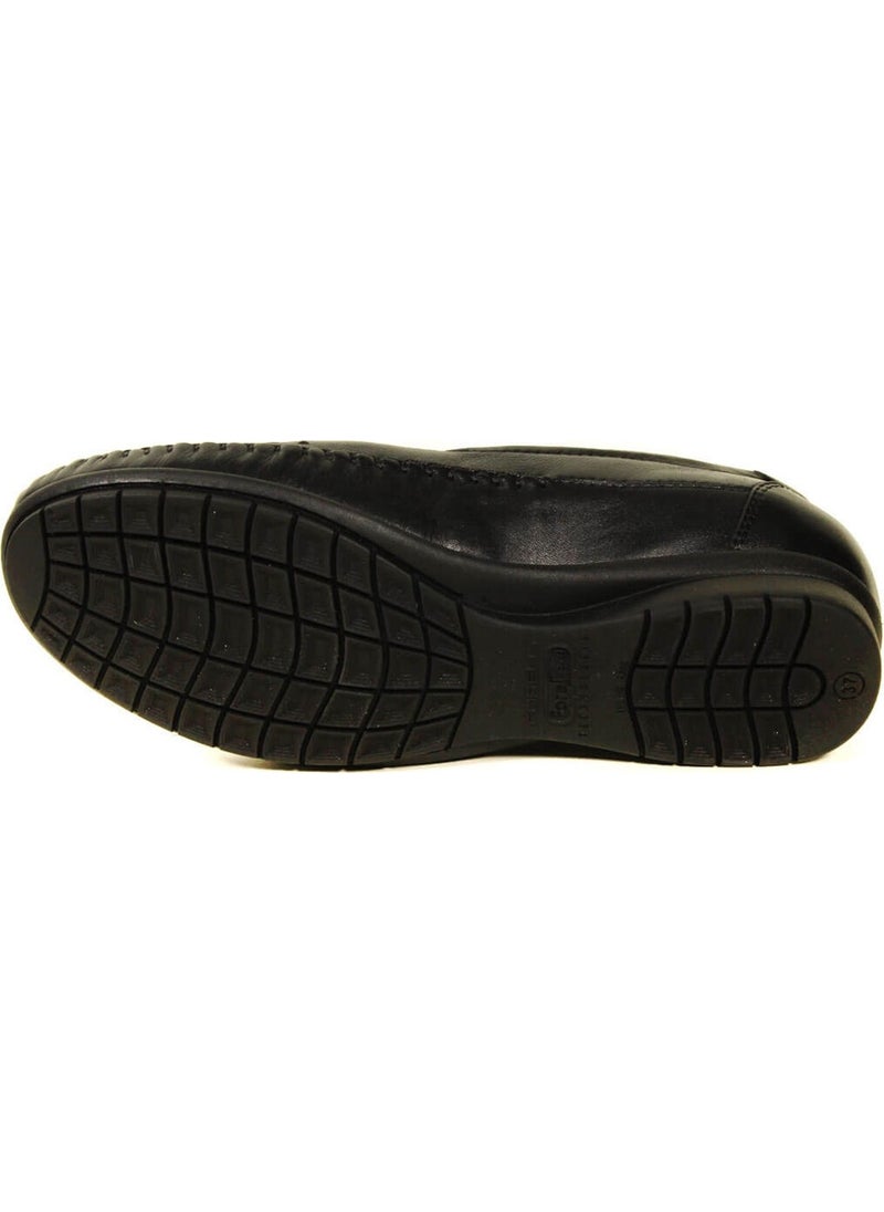 Forelli 51301 Women's Black Leather Comfort Shoes  - Image 4