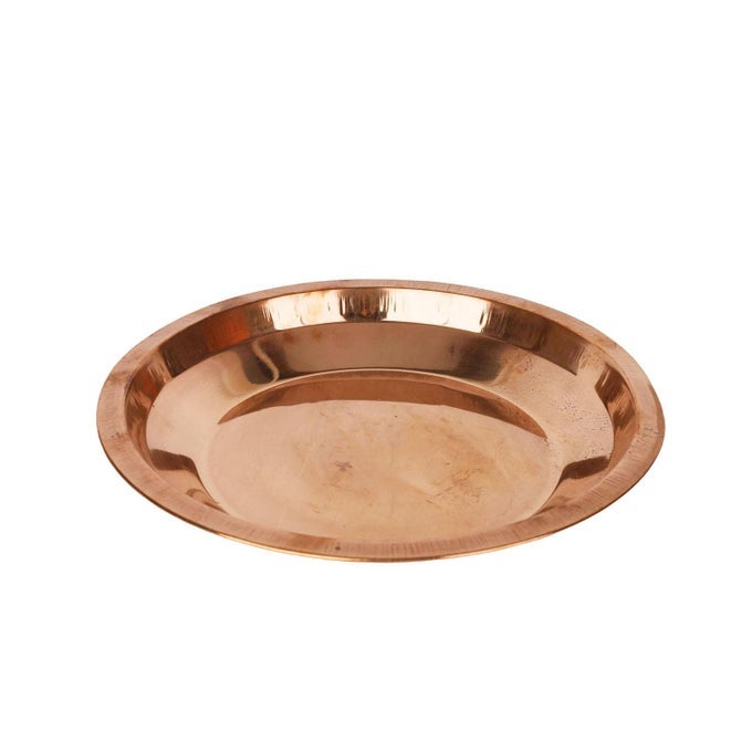 COPPER PLATE FOR POOJAN PURPOSE 12 INCH
