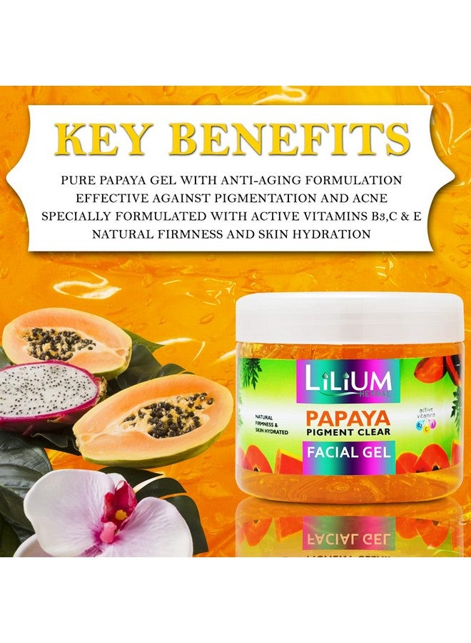 Lilium Anti-Oxidants Papaya Facial Kit With Papaya Cleansing Milk, 2500 GM | Soothing Moisturized & Balanced Skin | Reduce Dark Spots, Acne with Papaya Extract & Gives Healthy and Glowing skin - Image 2