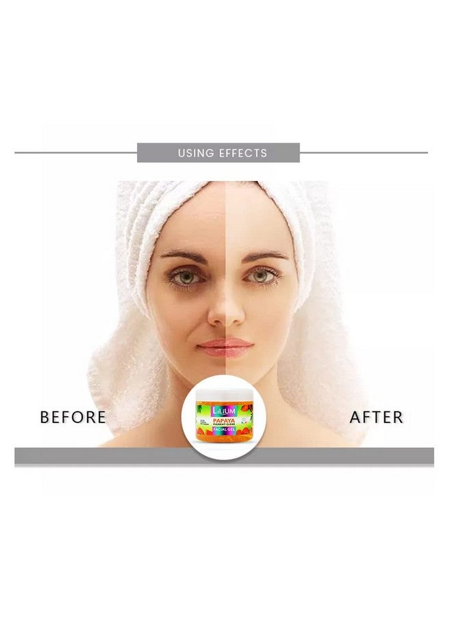 Lilium Anti-Oxidants Papaya Facial Kit With Papaya Cleansing Milk, 2500 GM | Soothing Moisturized & Balanced Skin | Reduce Dark Spots, Acne with Papaya Extract & Gives Healthy and Glowing skin - Image 4