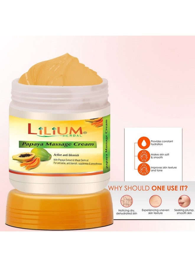 Lilium Anti-Oxidants Papaya Facial Kit With Papaya Cleansing Milk, 2500 GM | Soothing Moisturized & Balanced Skin | Reduce Dark Spots, Acne with Papaya Extract & Gives Healthy and Glowing skin - Image 3