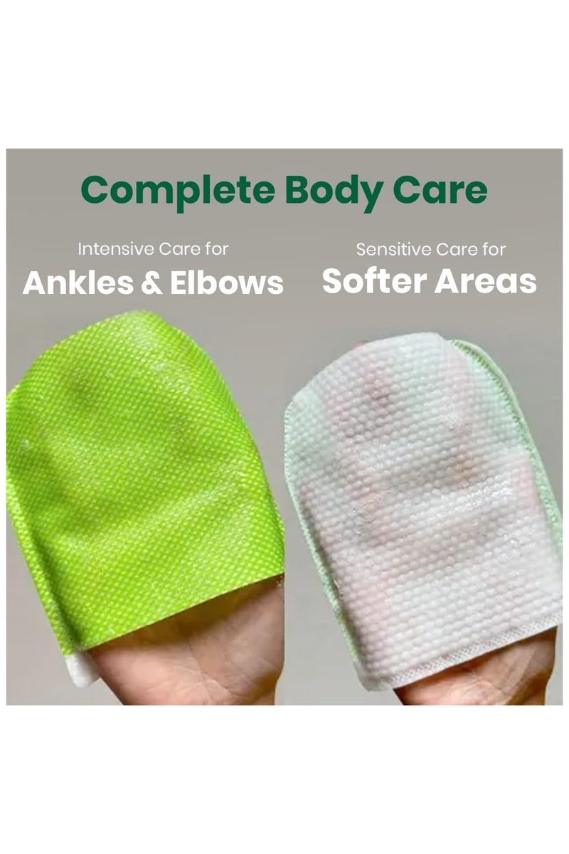 Moms Bath Recipe Mom's Bath Recipe Body Peeling Pad Original, All in One Bubble Body Wash & Scrub Gloves with Honey & Yogurt, Exfoliating Mitts for Dead Skin Cells, Skin Retexturizing Pads, 8 Sheets  - Image 5