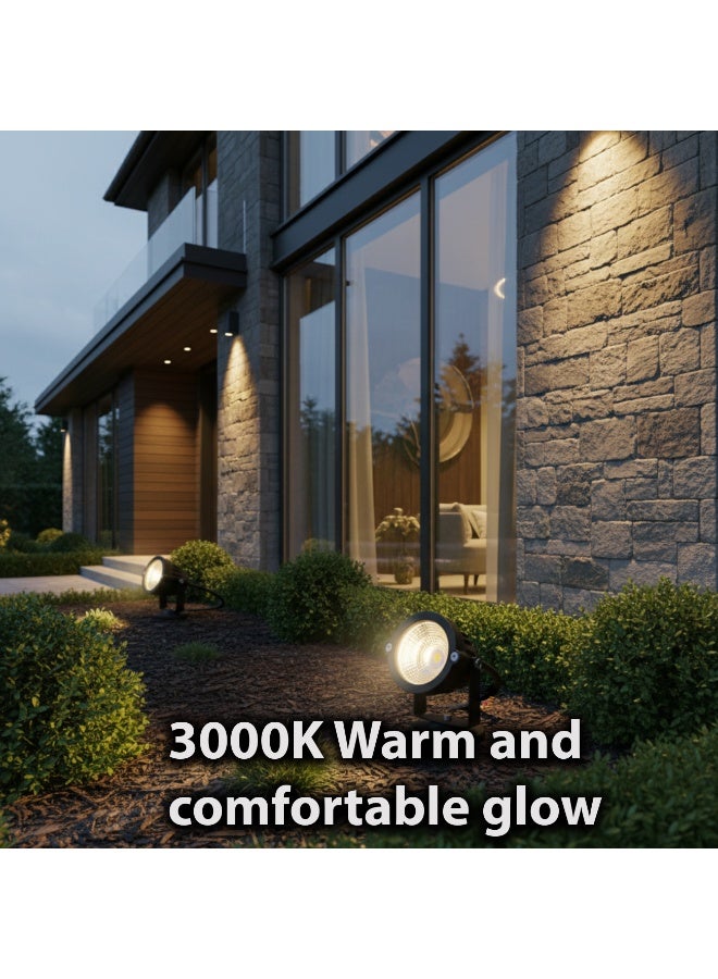 ALFRIDAY Outdoor LED Spotlight – 7W Low-Voltage/AC, 3000K Warm, IP65 Waterproof, Adjustable Bracket, 500 lm - Image 2