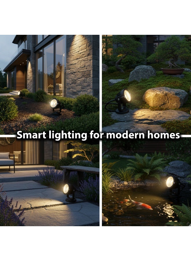 ALFRIDAY Outdoor LED Spotlight – 7W Low-Voltage/AC, 3000K Warm, IP65 Waterproof, Adjustable Bracket, 500 lm - Image 3