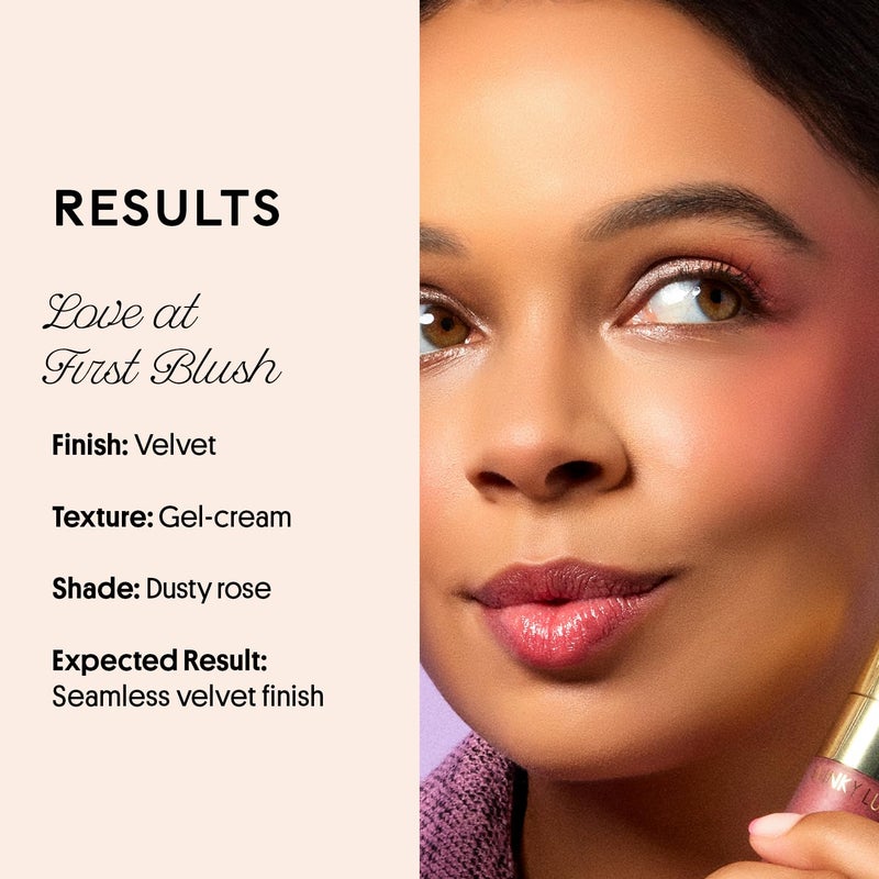 Winky Lux Cheeky Rose Liquid Blush - Gel Cream With Buildable Color, Lightweight Velvet Finish for Long Lasting Color, Dusty Rose Blush, Noble - Image 4