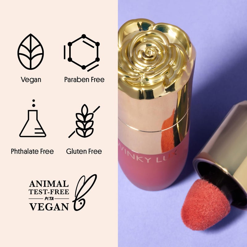 Winky Lux Cheeky Rose Liquid Blush - Gel Cream With Buildable Color, Lightweight Velvet Finish for Long Lasting Color, Dusty Rose Blush, Noble - Image 5