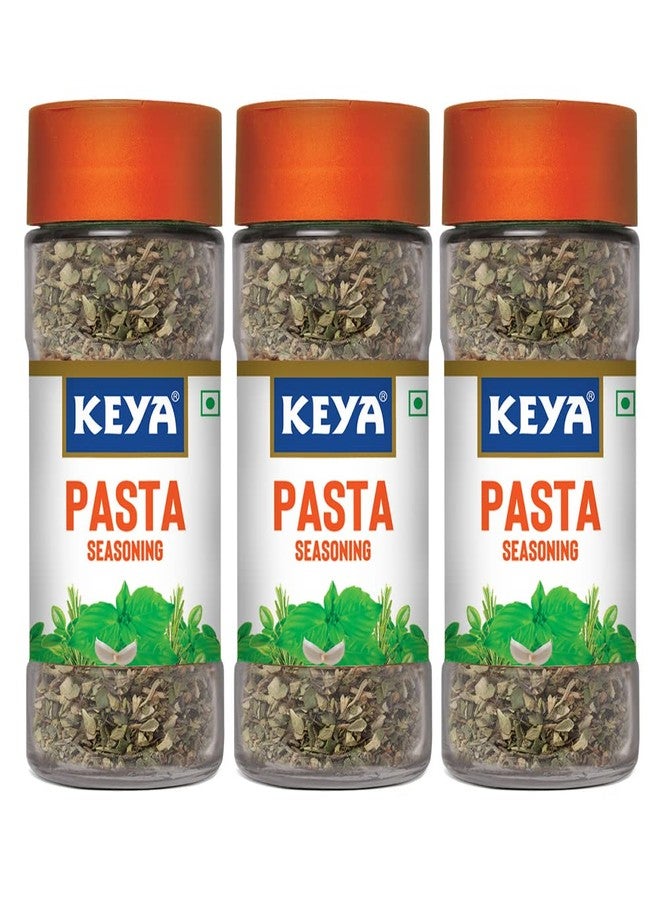 Keya Pasta Seasoning 45g | All Natural & Healthy Spice Blend for Pizza, Pasta & More | Glass Bottle | Premium Herbs and Spices | Contains Freeze dried herbs| Export Quality | No Preservatives | The rich aroma that lasts | Pack 3 - Image 1