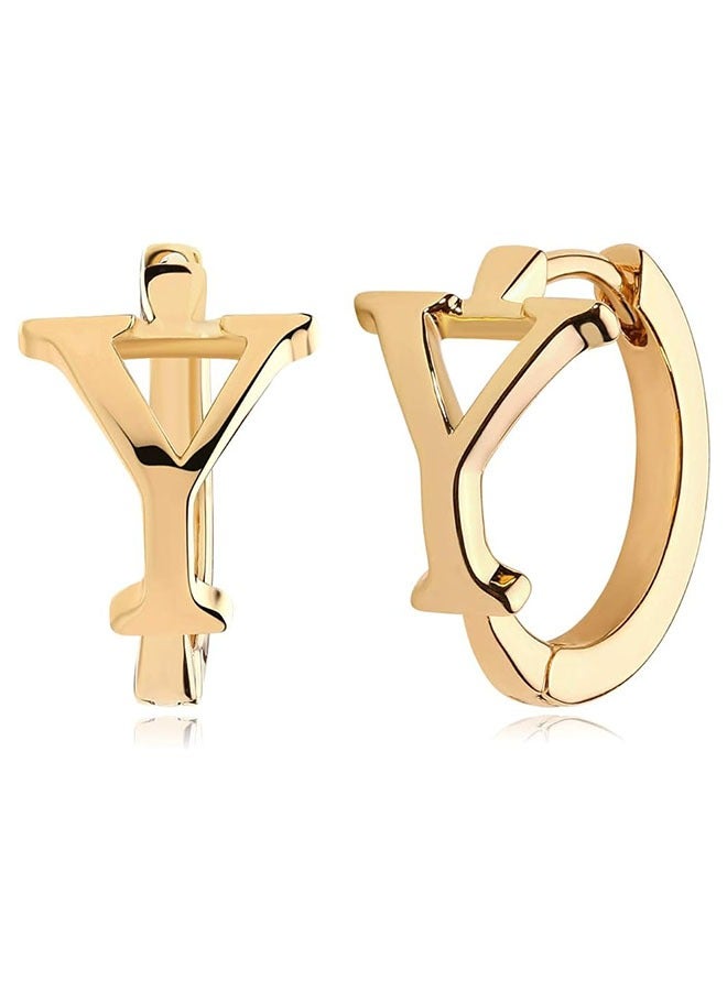 ميفيكو المرأة Huggie أقراط الذهب هوب النائم 14K الذهب شغل صغيرة بسيطة اليدوية هيبوالرجينيك مجوهرات يومية - Image 1