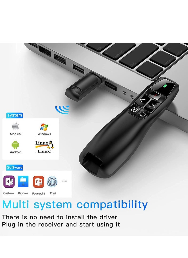 Generic Wireless USB Powerpoint Presentation Flip Pen Remote Black  - Image 3