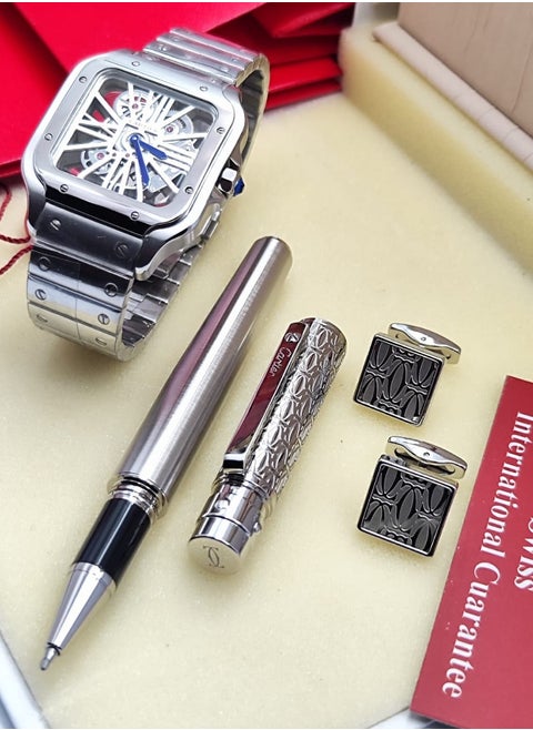 New men's set, latest version, consisting of. hour  And your pen and cuff are distinguished and elegant