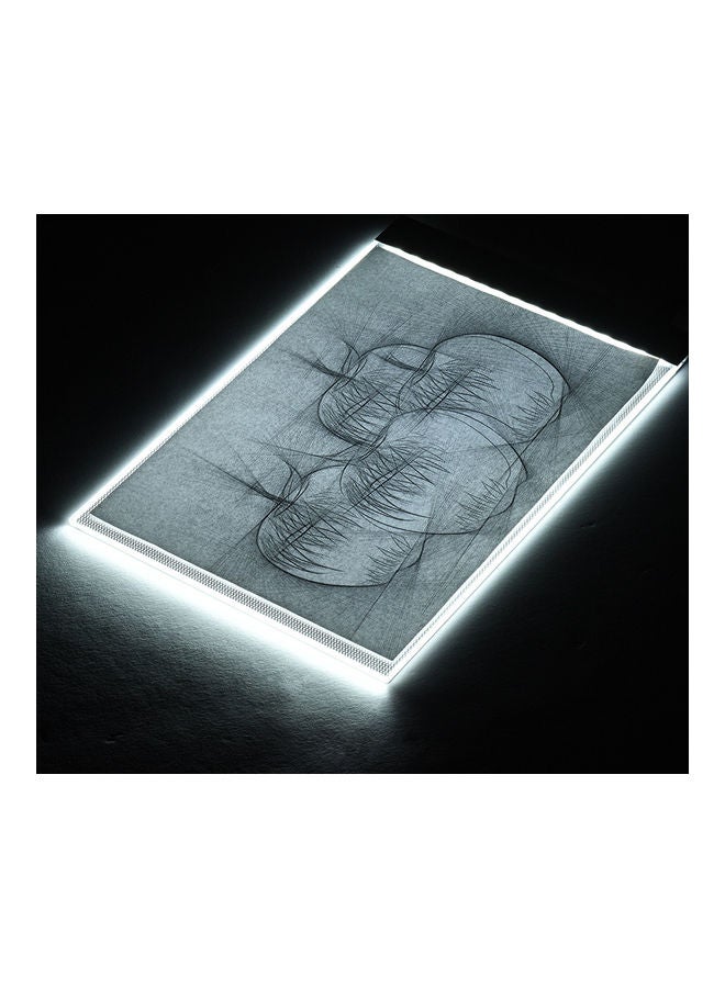 NIBEMINENT A4 Size Ultra-Thin LED Light Pad Black/White  - Image 3