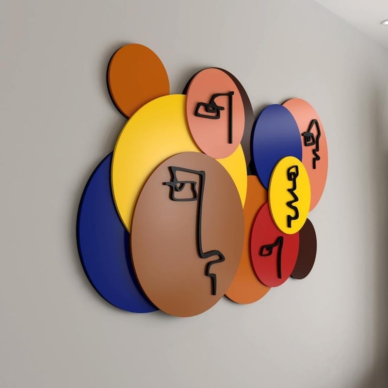 Marktna Geometric art wooden decorative sculpture - Image 3