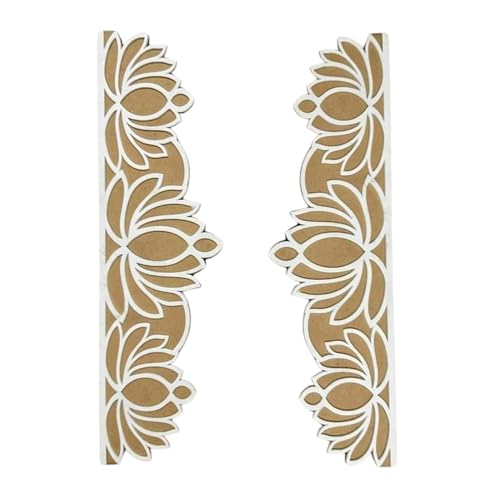 Curious Button Readymade Umbra Patti Rangoli Mats- 4x12 Inches | Readymade Rangoli for Floor Pack of 3, Rangoli Mats for Decoration, Portable Diwali Decor Stencils|Easy to Use Rangoli Template - Image 2