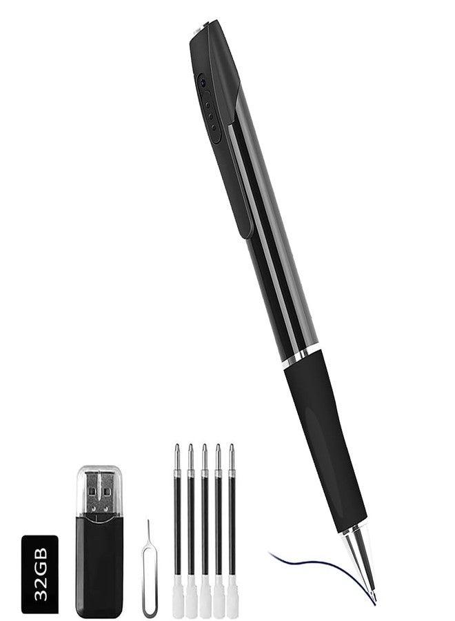 HOHOPROV Mini Camera Pen Camera, HD 1080P Small Security Camera, 32GB Rechargeable Nanny Cam - Image 1