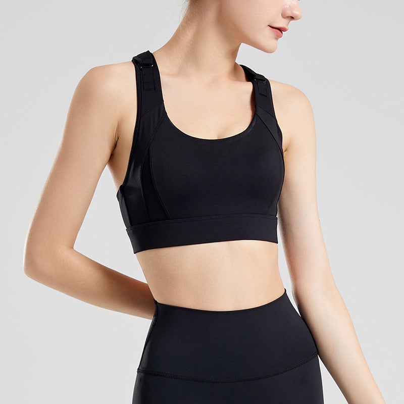 Adjustable Sports Underwear Breast Collection Women'S Beauty Back Integrated Professional Shockproof Running Bra Yoga Fitness Vest Summer - Image 1