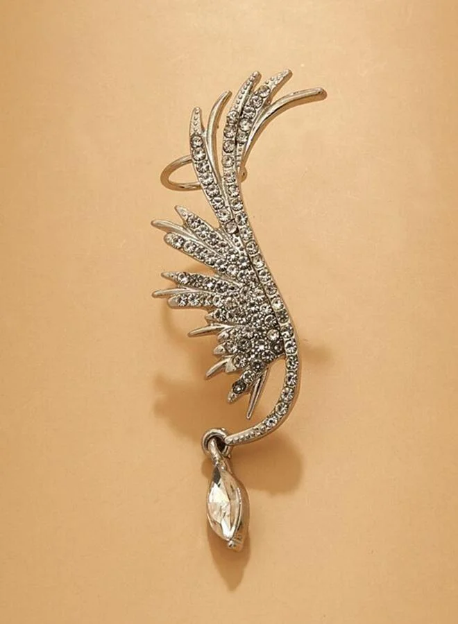 Take Two Silver Wing Embellished Earrings