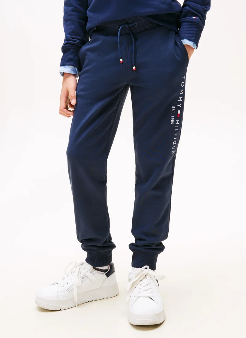تومي هيلفيغر Kids Logo Drawstring Sweatpants