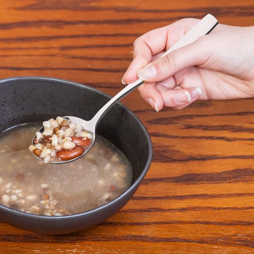 Begale 16-Piece Round Soup Spoon, Stainless Steel Bouillon Spoons - Image 5