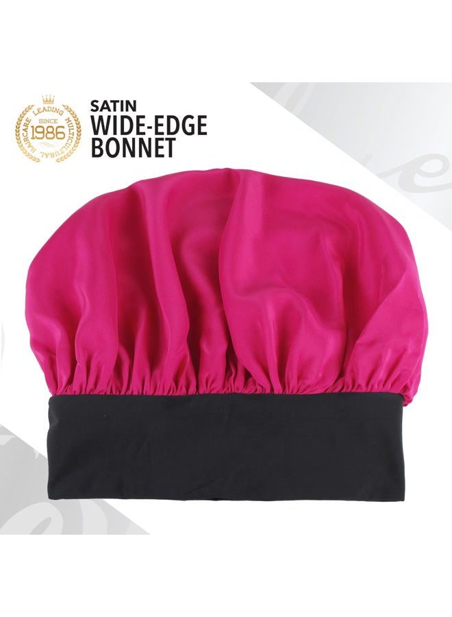 Evolve Firstline Firstline evolve fuchsia satin wide edge bonnet, Pink - Image 4