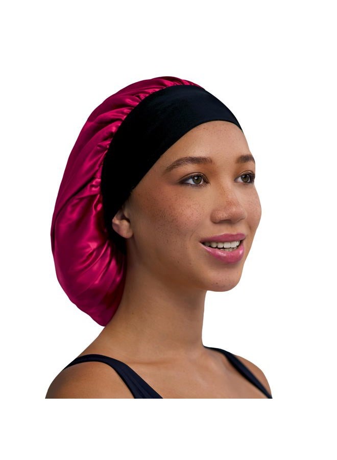 Evolve Firstline Firstline evolve fuchsia satin wide edge bonnet, Pink - Image 3