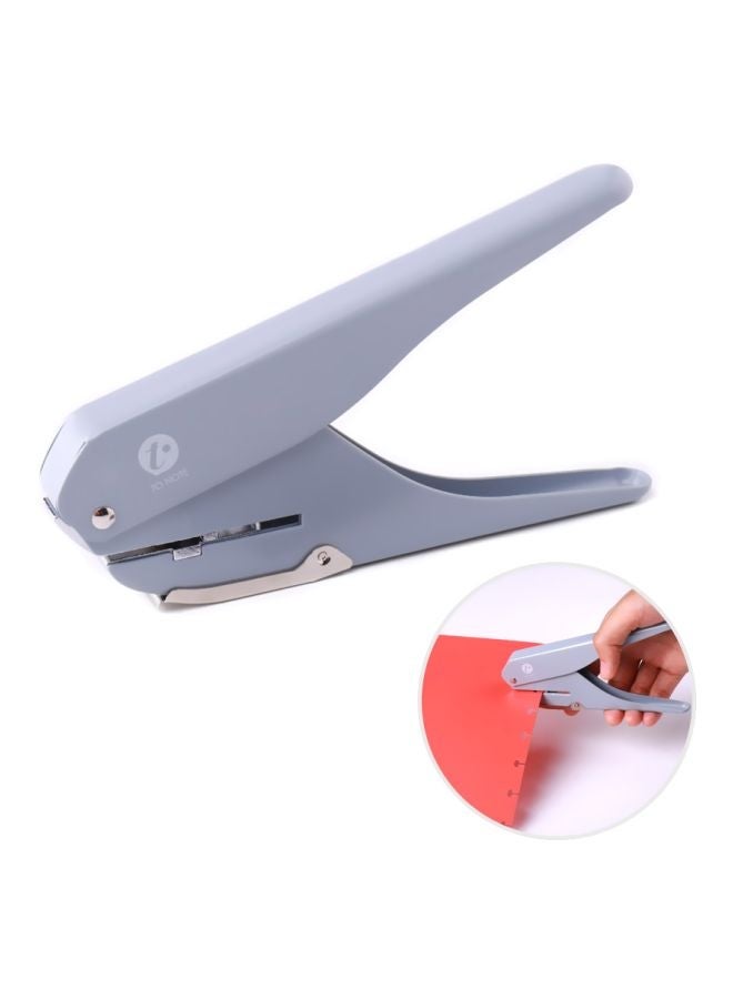 NIBEMINENT Single Hole Puncher With Ruler Grey/Black - Image 5