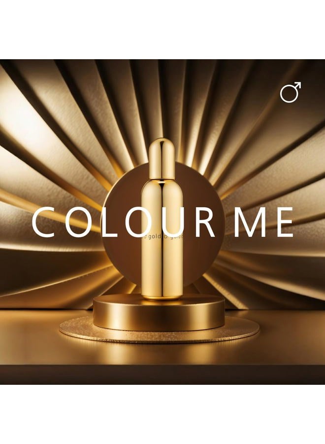 Colour Me Gold Homme by Milton-Lloyd - Perfume for Men - Spicy Aromatic Fragrance - Opens with Spices, Leather, Patchouli, and Amber - Enduring Scent Exudes Persistence - 3 oz EDP Spray - Image 5