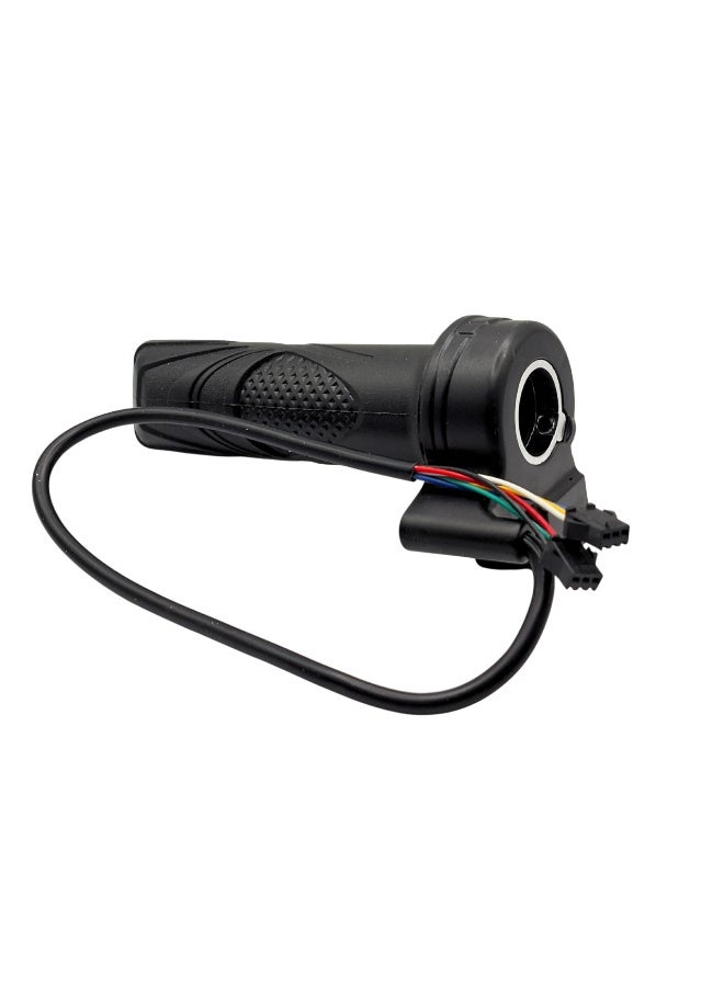 Fukukawa Electric Scooter Throttle Grip 3 Speed Switch Dual Connector Twist Accelerator Universal 22mm for E Bike Delivery Scooter Anti Slip Handle Black - Image 4